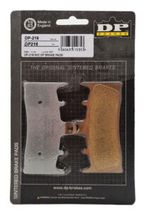DP Brakes motorcycle brake pads in packaging - DP216