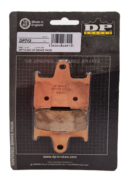 DP Brakes motorcycle brake pads in packaging - DP713